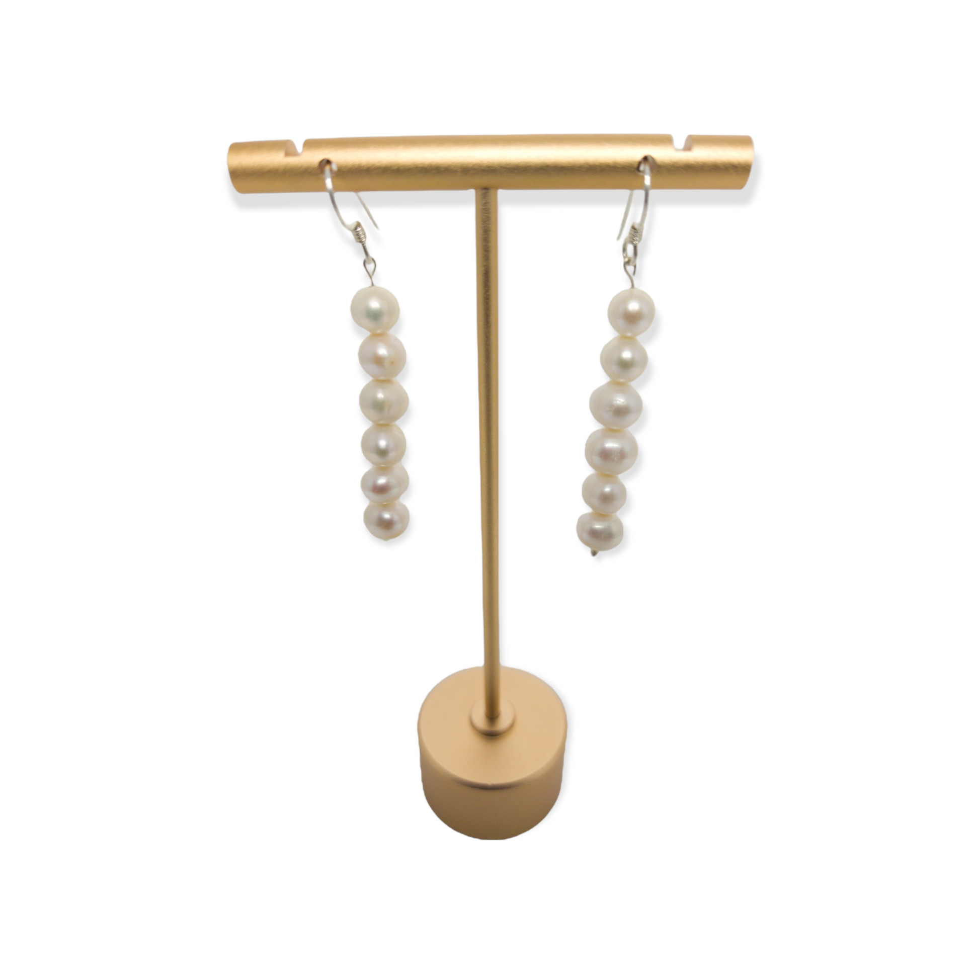 Pearl sterling silver earrings image 1