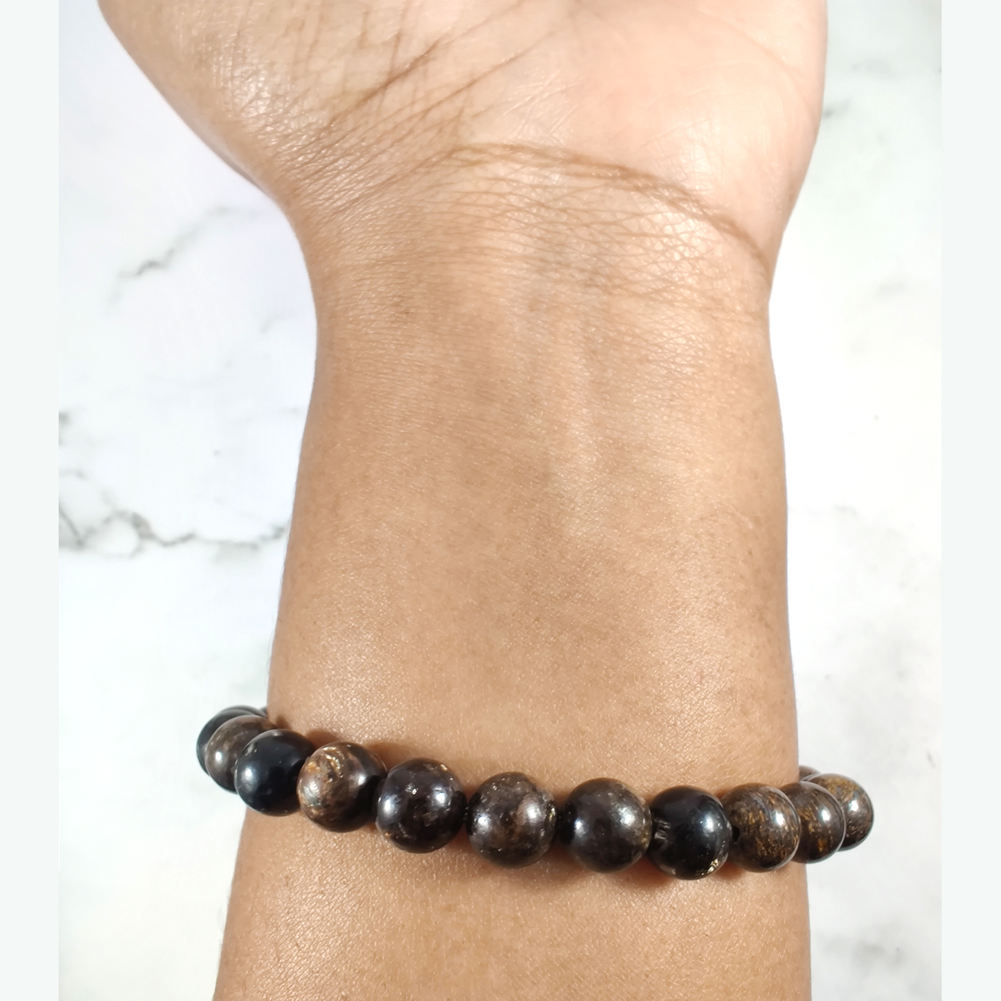 Biotite and bronzite energy bracelet image 2