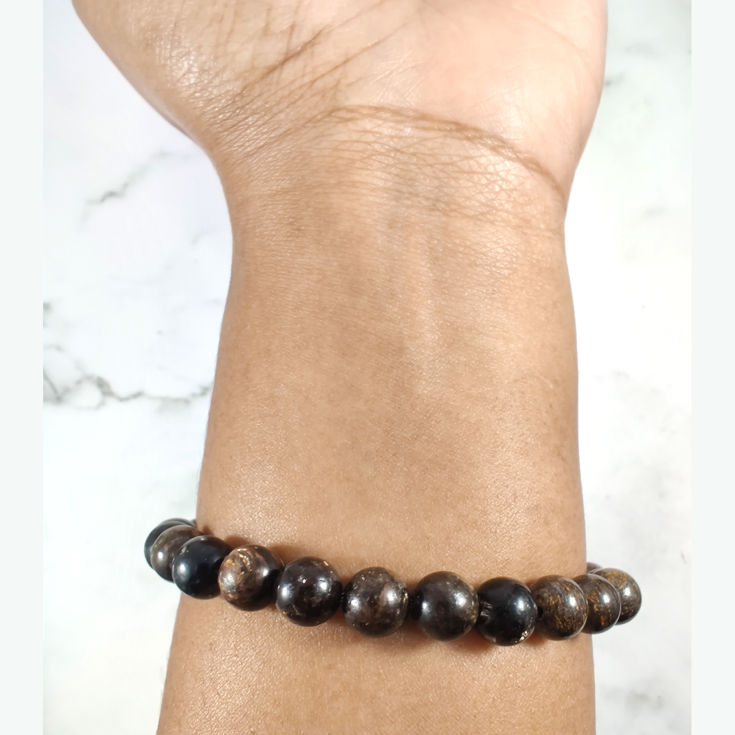 Biotite and bronzite energy bracelet image 2
