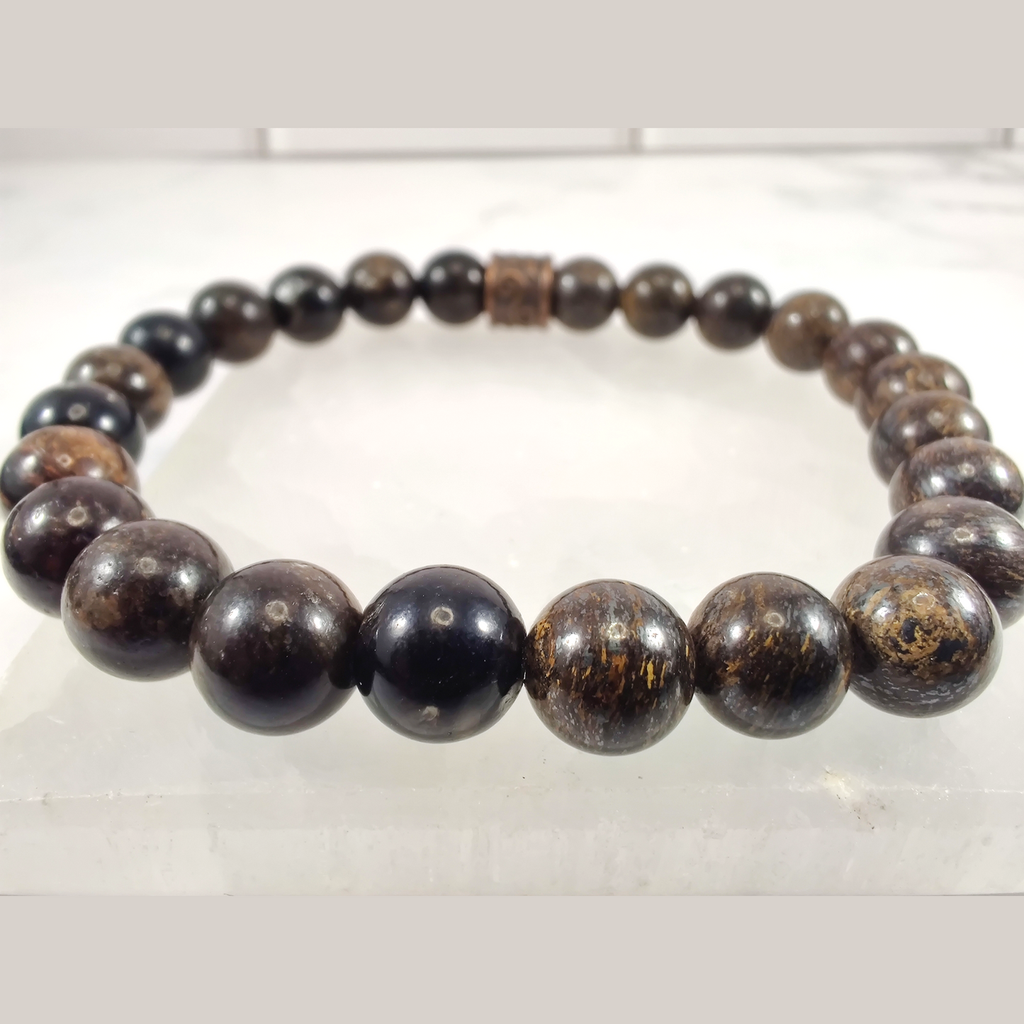 Biotite and bronzite energy bracelet image 0
