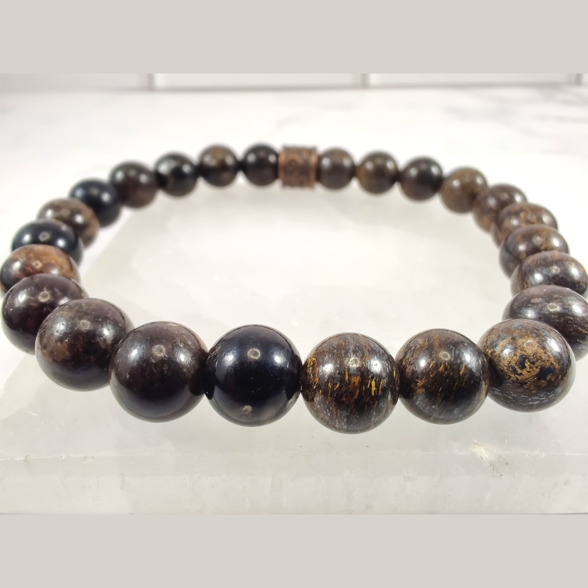 Biotite and bronzite energy bracelet image 0