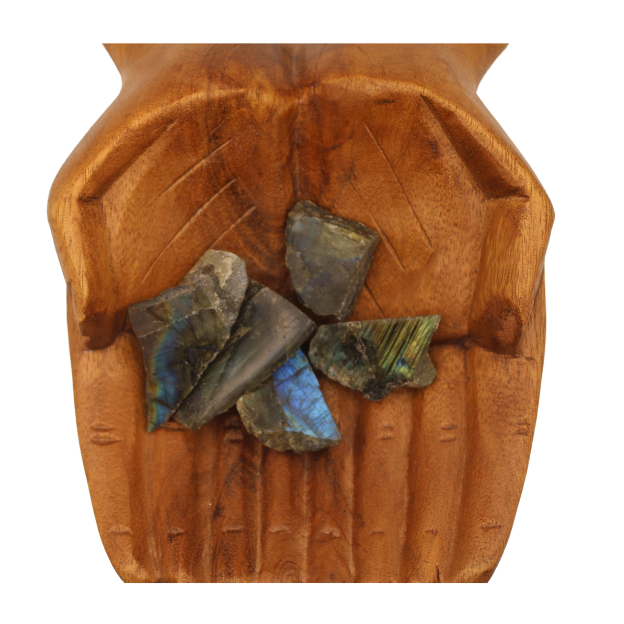 Rough labradorite nugget