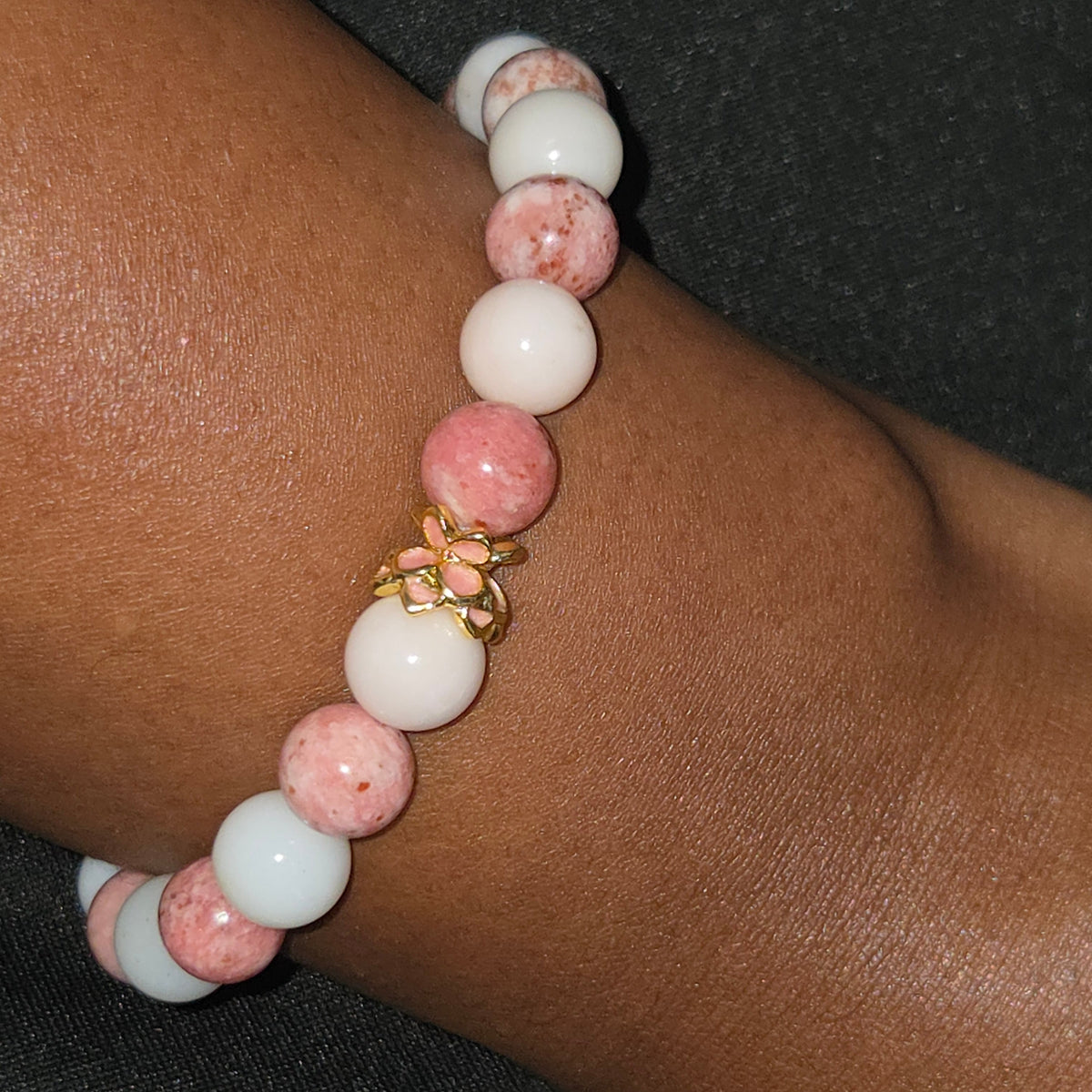 After the Ache — Pink Opal & Thulite Bracelet