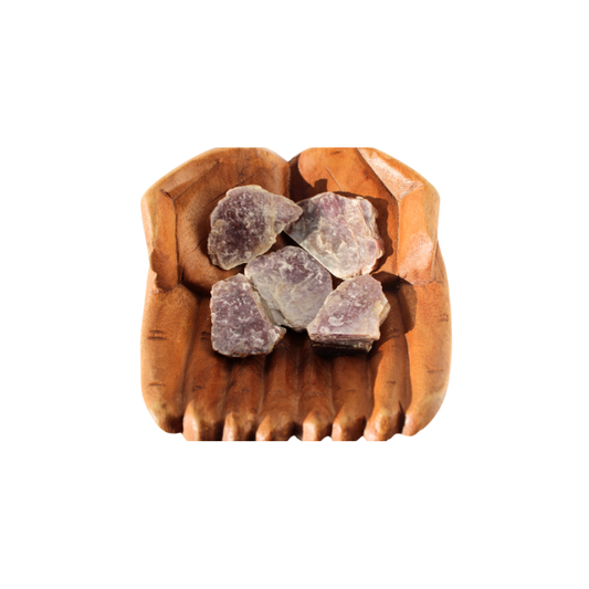 AA-grade Raw Lepidolite Slice