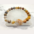 Crazy lace agate and Russian lace agate energy bracelet image 0