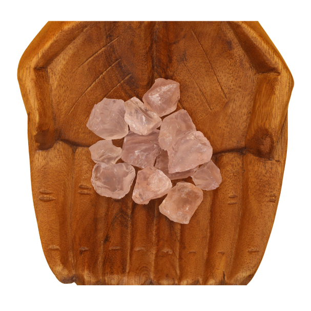 Raw Madagascar rose quartz