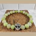 Heliodor and serpentine energy bracelet image 0