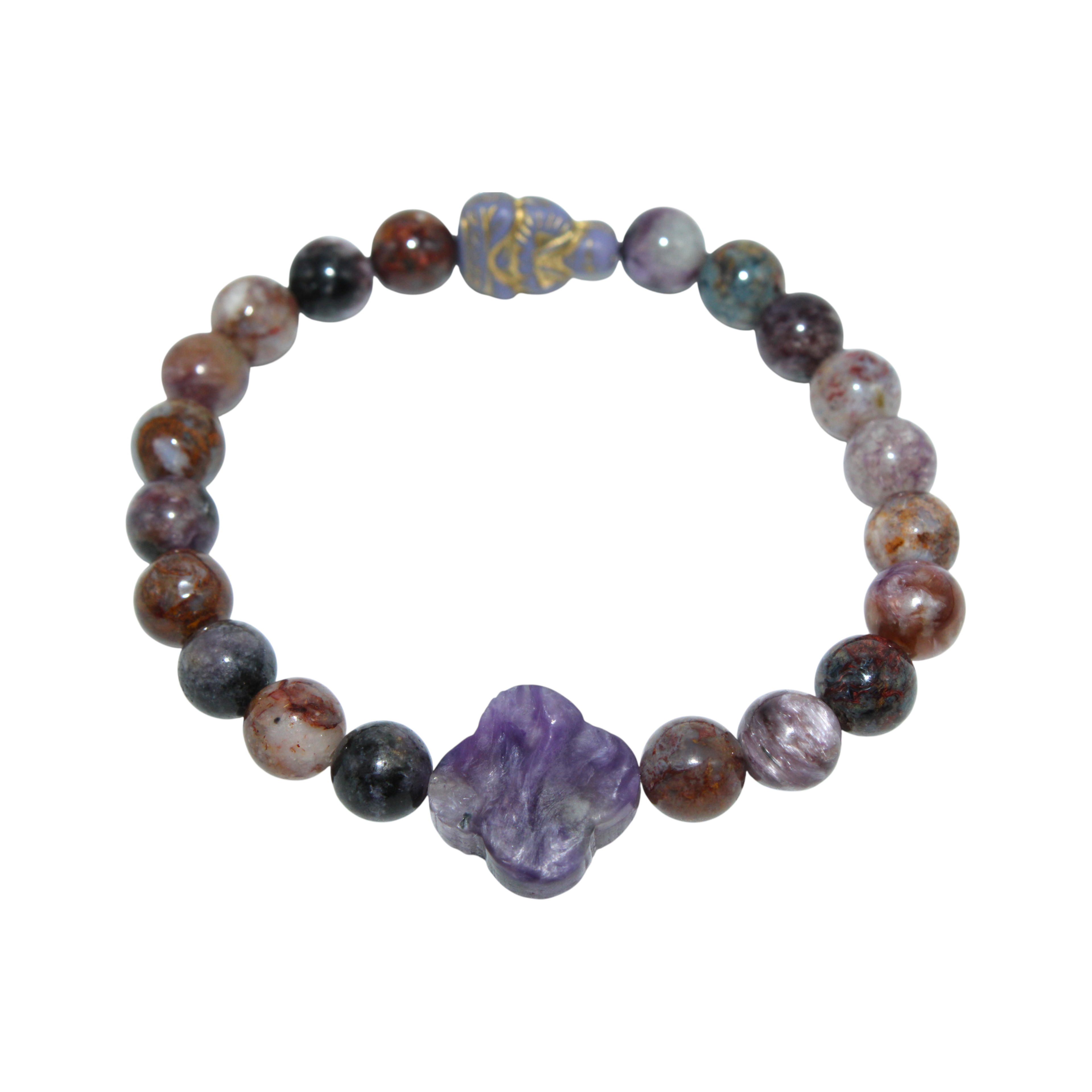 Charoite and Pietersite Energy Bracelet