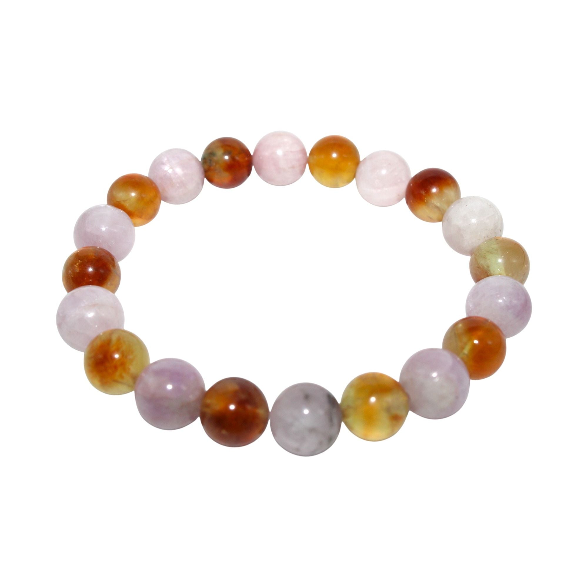 Honey Prehnite and Kunzite Energy Bracelet