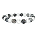 Howlite and Snowflake Obsidian Energy Bracelet
