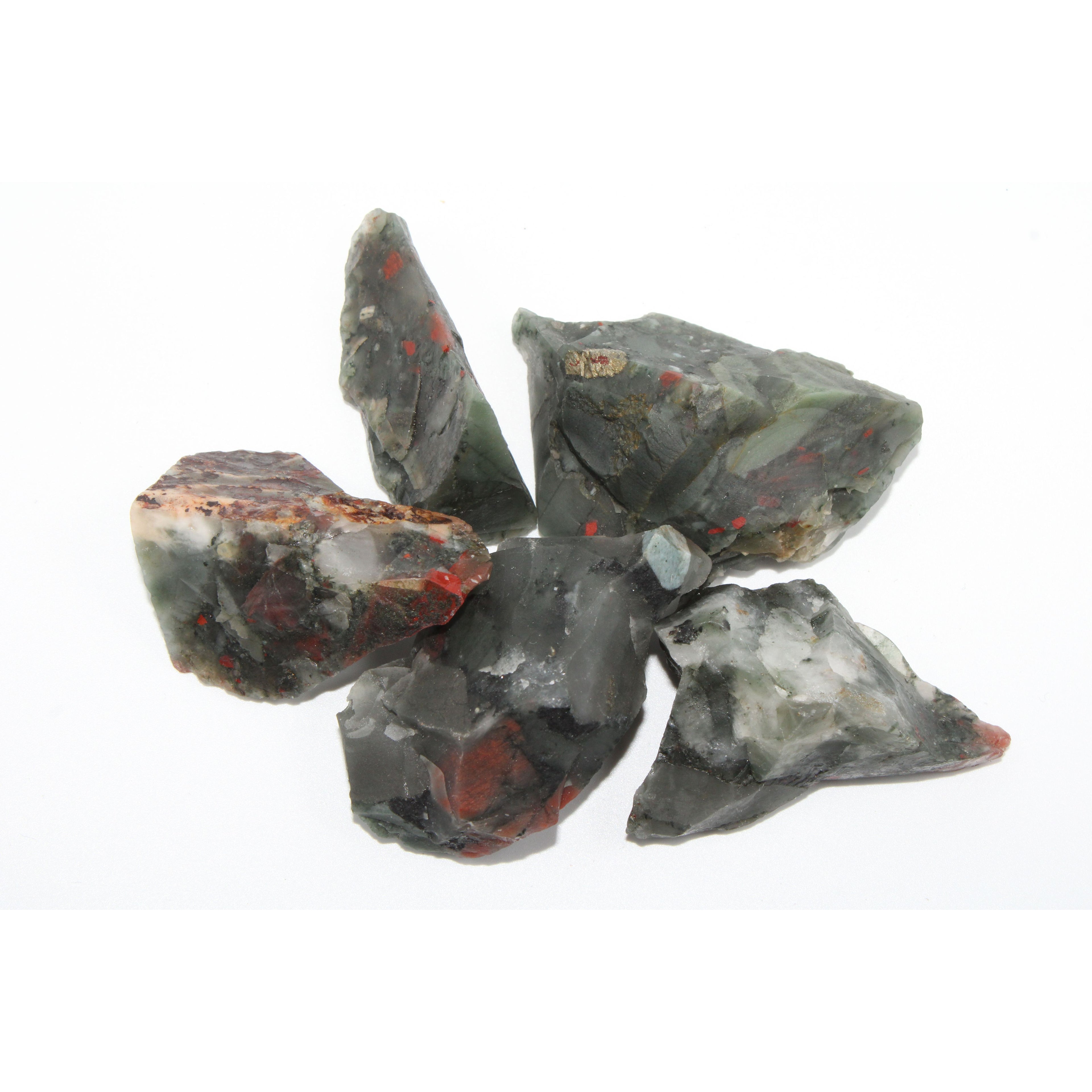 AA-grade raw bloodstone nugget