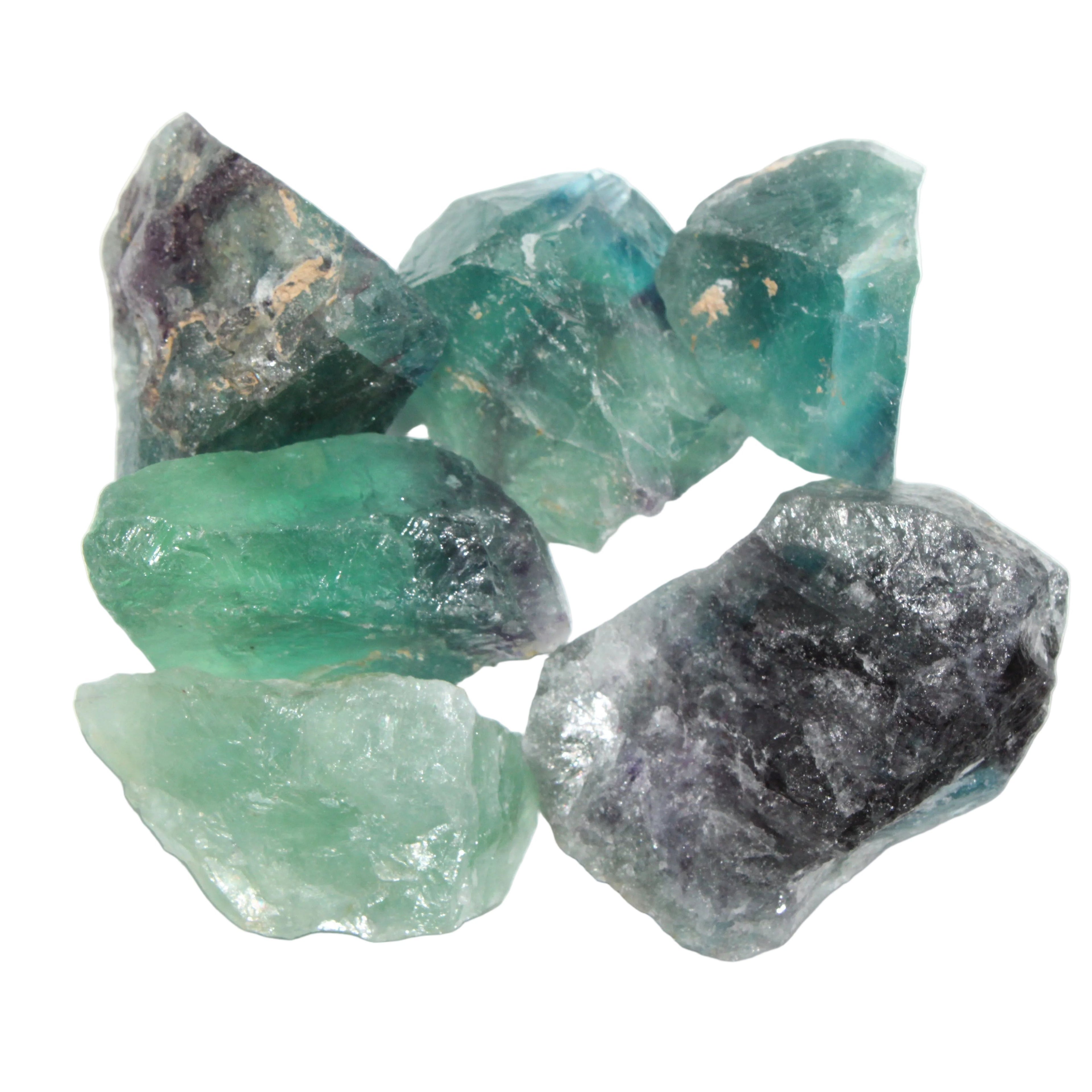 AA-grade raw fluorite nugget