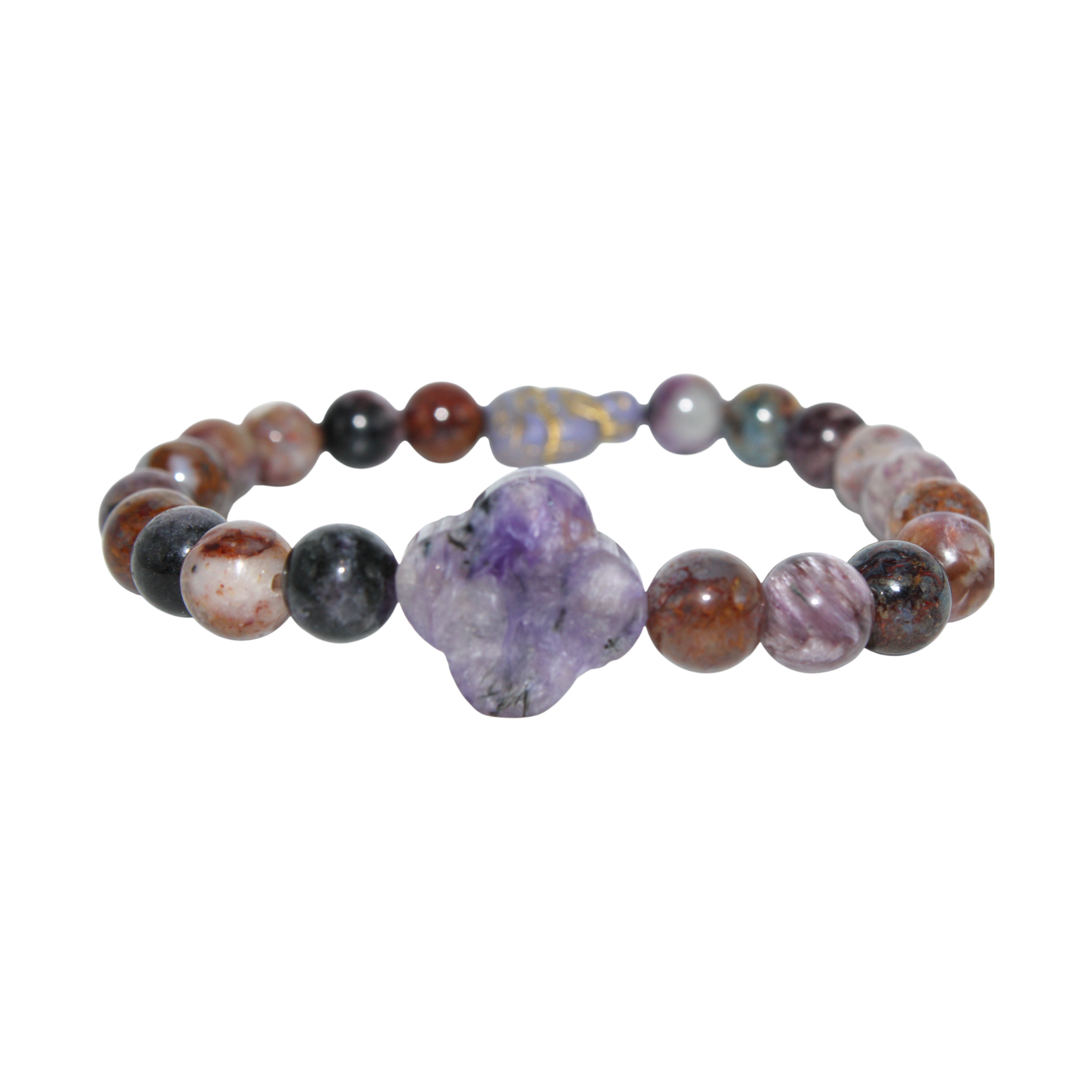 Charoite and Pietersite Energy Bracelet