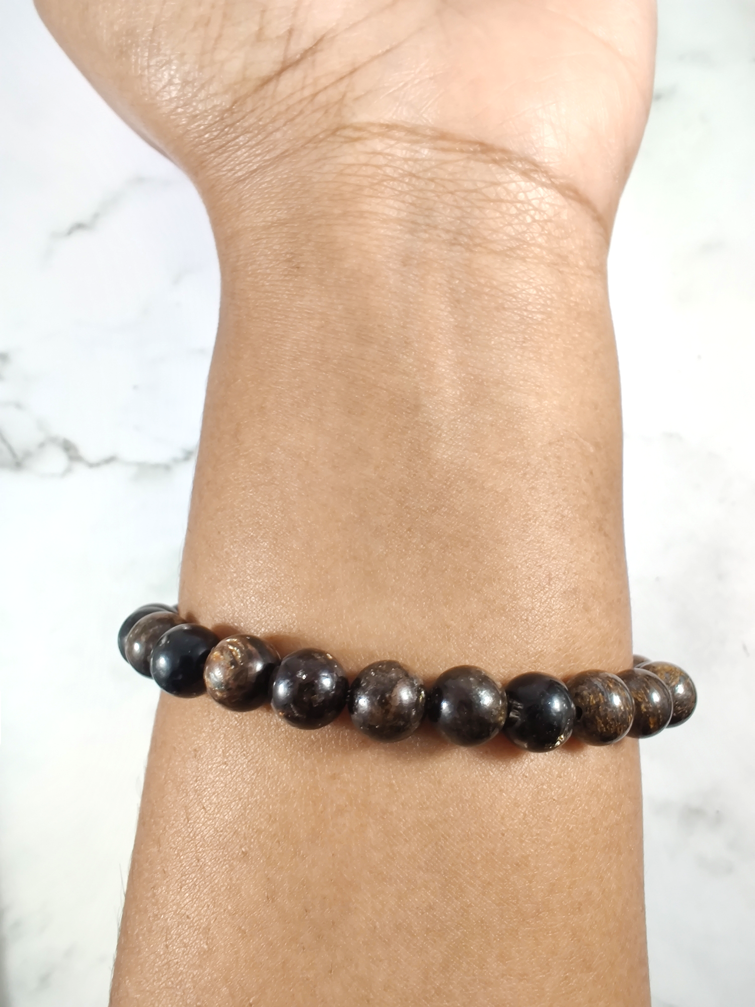 Biotite and bronzite energy bracelet image 2