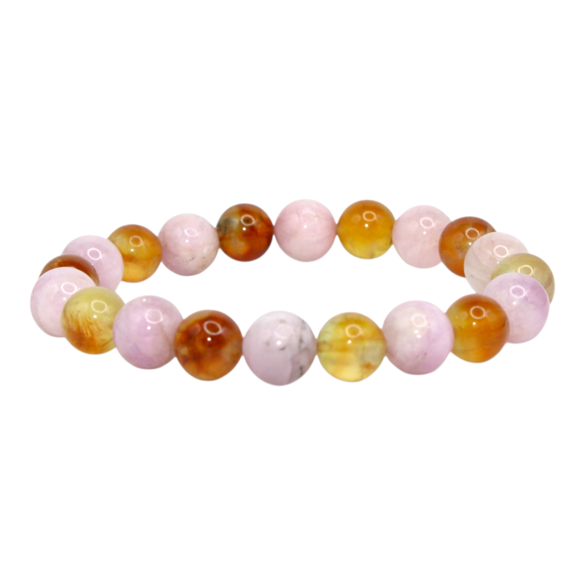 Honey Prehnite and Kunzite Energy Bracelet