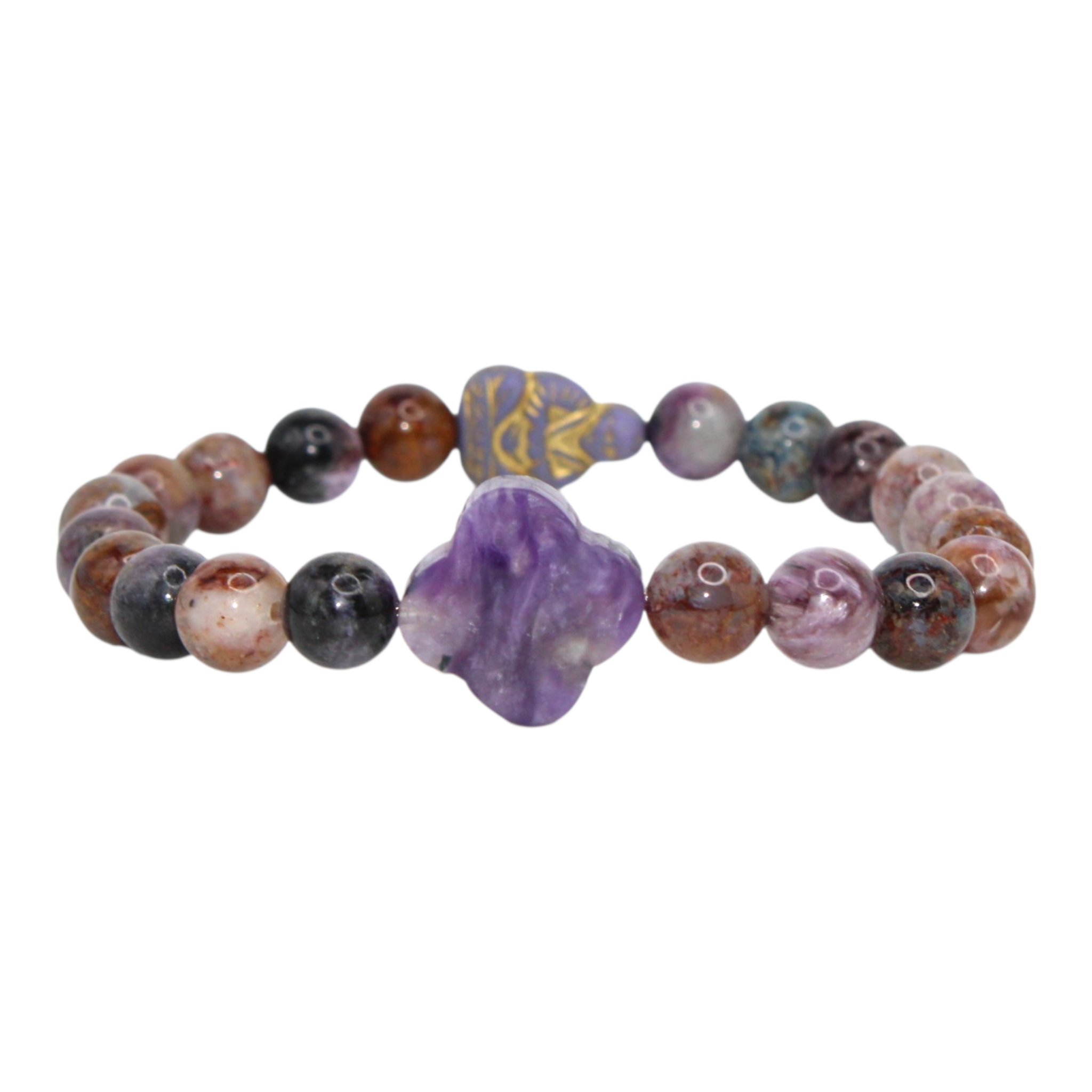 Charoite and Pietersite Energy Bracelet