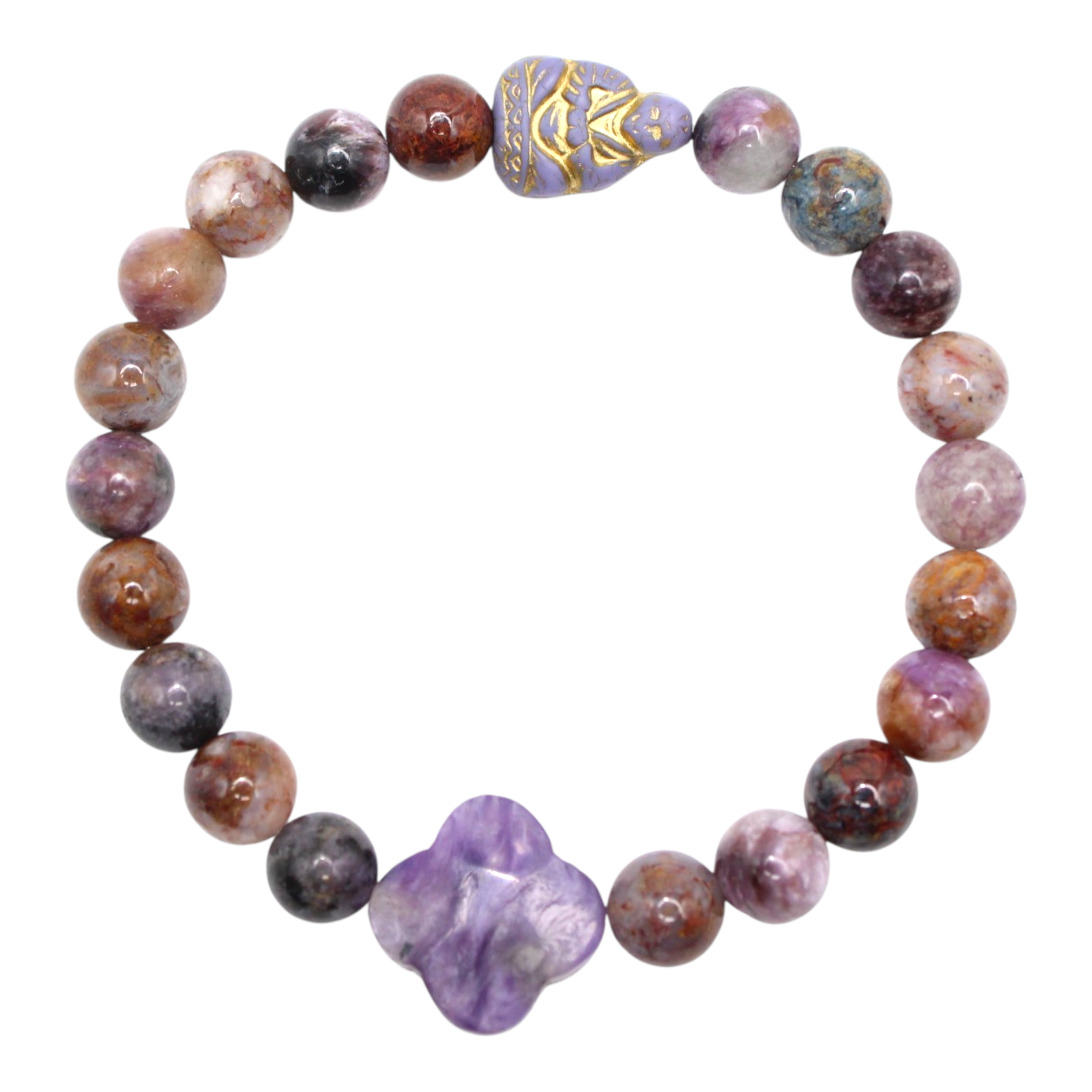 Charoite and Pietersite Energy Bracelet