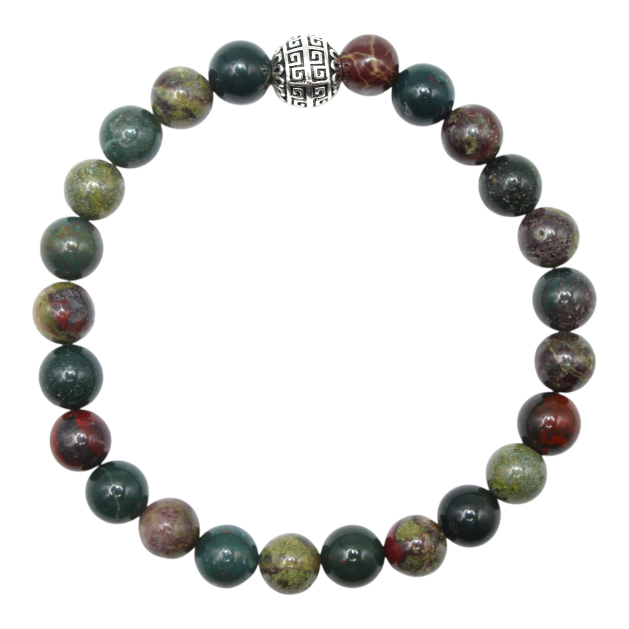 Bloodstone and Dragon Blood Jasper Energy Bracelet